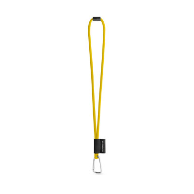 SET Lanyard TUBE Long (Ø 7 mm) with D-shape carabiner 55 mm and safety lock Ø 7 mm